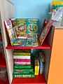 Книжный уголок, настольные игры